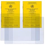 Welsberg SET 2x Impfpass und 2x Ausweishülle - Schutzhülle transparent für Internationale Bescheinigung über Impfungen und Impfbuch