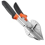 WANDGU Gehrungsschere mit Winkel: 45 ° - 135 °, Gehrungsschere, multifunktionale Kabelschere, rostfreie Scherdichtung, inklusive Ersatzklingen, Viertelrundschneidewerkzeug für PVC