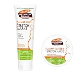 Palmers Coconut Dehnungsstreifen-Creme-Bundle: 1 x Palmers Dehnungsstreifen-Creme 125 ml & 1 x Palmers Straffende Butter 125 g | Dehnungsstreifenentfernungs-Set von Palmers Cocoa Butter