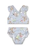 Sanetta Mädchen-Bikini mit Rüschen Blau | Bequemer und anschmiegsamer Bikini aus Polyamid für Mädchen. Bademode für Kinder 116