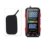 Zoegneer FS899S Digitales Multimeter, True RMS 6000 Count, wiederaufladbar, USB-C mit Hintergrundbeleuchtung und Datenspeicherung für elektrische Tests (FS899S + Tasche)