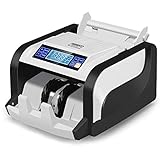Geldzählmaschine BisBro Technology BB-2830 | Erkennt Falschgeld sofort | Schnelles Geldscheinprüfgerät | Zählt sicher 1000 Geldscheine in der Minute | Euro | US-Dollar | Pfund