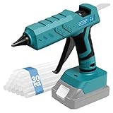 Kabellos Heißklebepistole Akku für Makita 18V Akku Heißschmelzpistole, ideal für Reparaturen, Basteln, Heimwerken,Haus mit 30 x 11mm Sticks (Kein Akku)