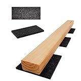 Terrassenpads 100 x 50 mm x 3mm 6mm 8mm 10mm 20mm | Unterleger aus Gummigranulat | Stärke und Menge auswählen (100 x 50 x 3 mm Menge: 100 Stück)