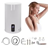120 Liter Elektro Warmwasserspeicher, Elektrospeicher Horizontal LED-Bildschirm Vertikal Durchlauferhitzer Elektroboiler Hängespeicher, für Friseursalons Bäder