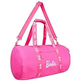 Barbie Tasche, geräumiger Weekender mit Reißverschlusstaschen, ideal als Reisetasche, Sporttasche, Schwimmtasche - Geschenke für Mädchen und Frauen
