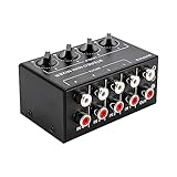 Mini Passiv Stereo Audiomischer Mini-Audio-Mixer Stereo-Mixer 4 Kanal Portable Mixer für Club Tablet Player Computer Telefon