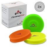 3er Set Mini Frisbee - Die kleine Frisbee fliegt über 60 Meter weit - Die Neue Trendsportart - Alternative zur gewöhnlichen Frisbeescheibe – Schwimmt im Wasser (Bunt)