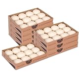 96x DecoLite Schwimmkerzen 30x45 mm Weiß & Elfenbein | Schwimmfähig | RAL-zertifiziert | Rußfrei & tropffrei | Deko für Hochzeit, Sommerfest, Wellness, Tischdeko | Vorteilspack (creme)