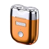 Herren Elektrorasierer | Kompakter kabelloser Herrenrasierer | Nass & Trocken Rasierer mit magnetischem Schneidkopf, wasserdicht für Gesichtshaarentfernung und Bartpflege