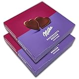 2 er Pack Milka Hauchzarte Herzen Zartherb 2 x 130g Schokoladen Herzen