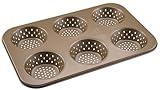 Zenker 6er Brötchenblech – Perforierte Backform für knusprige Brötchen – Antihaftbeschichtung verhindert Ankleben – Hitzebeständig bis +230°C, 34 x 22 x 3 cm