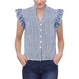 Oktoberfest Bluse Damen kariert, Trachtenblusen Für Damen Leicht Oktoberfest -Kleidung Bayerisch Trachtenshirt Hemdblusenkragen Hochwertig Verarbeitet Für Partys Und Feierlichkeiten