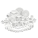 Aiweomi Fondant-Ausstechformen, Fondant-Ausstechformen-Set, Backzubehör, DIY, essbare Blumen, Kuchendekoration, Zubehör, Modellierwerkzeug