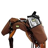 TrailMax Horn Satteltasche & Pommel Pocket Satteltasche Combo; Horn & Pommel Satteltasche Combo für Pferde; Satteltaschen für Western & Endurance Satteltaschen; Trail Riding Saddle Bags; Braun