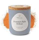 POTLUCK | Pommes-Salz Deluxe | Würzmischung im Keramiktopf | 90g | Vegan, glutenfrei und mit natürlichen Inhaltsstoffen