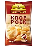 Kaiserpalast Kroepoek natur, crunchy Garnelenchips, ideal als Snack oder Beilage zu asiatischen Gerichten, verzehrfertig, 1 x 80 g