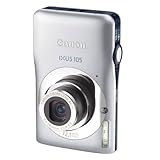 Canon IXUS 105 Digitalkamera (12 MP, 4-fach opt. Zoom, 6,9cm (2,7 Zoll) Display, bildstabilisiert) silber