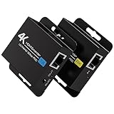 VEDINDUST 4K30HZ HDMI Extender 131FT/40M HDMI Over Ethernet HDMI RJ45 HDMI Ethernet über Cat5e/Cat6 Kabel Übertragung HDMI Transmitter Repeater Unterstützt 4k 1080P 3D POC EDID