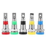 CHICAMPERA 5 Stück Bananenstecker Lautsprecherkabel Verbinder Bananenstecker für Lautsprecherkabel Farben Robust und Langlebig für Audio und Surround