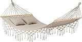 Outtec® Hängematte - 200x150 cm, bis 220kg - Boho Hammock für Outdoor, Garten, Balkon - für Kinder und Erwachsene
