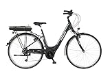 Fischer E-Bike City CITA 1.5 Elektrofahrrad für Damen und Herren, RH 44 cm, Mittelmotor 65 Nm, 36 V Akku, Granitgrau, 44cm-418Wh