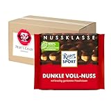 10 x 100g Dunkle Voll-Nuss Tafel - Dunkle Halbbitter-Schokolade mit ganzen Haselnüssen mit Geschenk von Pere's Candy