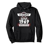 55. Geburtstag Geschenk Herren Oldtimer März Jahrgang 1969 Pullover Hoodie