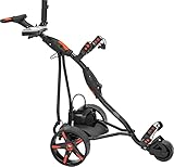 BeeGon Golf Elektro-Golftrolley GT-S500T Pro Black-Red mit 18Ah Lithium-Akku