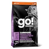 Go! Solutions Carnivore Getreidefreie Rezeptur für ältere Hunde Huhn, mit Pute und Ente, 10-kg-Beutel