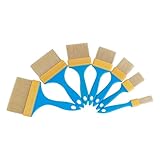 Sharplace 7X Malerpinsel Malerpinsel Malerwerkzeug Nylonhaar Beizpinsel Malpinsel zum Wände streichen Zaun Beizen Grundieren