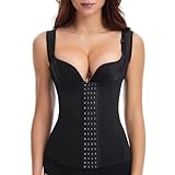 DOEOMK Korsett Damen Bauchweg, Waist Trainer Damen, Bauchgurt Nach Geburt, Corsage Damen, Unterbrust Korsett Damen mit Trägern, Corset optimiert den Bereich um Taille, Hüfte und Bauch sichtbar (3XL)