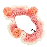 ERINGOGO Blumiger Katzenhalsband mit Glocke Leichtes Hundehalsband Dekoratives Kitten Halsband für Alltag Party und Festliche Anlässe Bequem und Sicher für und Kleine Hunde