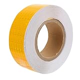 TOVINANNA Reflektierendes Warnband Selbstklebend Wetterfestes Sicherheitsband Orange Leuchtstreifen mit Starker Haftung für Straßen Fahrzeuge Kleidung und Outdoor nutzung