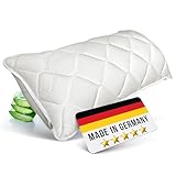 Rosenkern® Aloe Vera Kissen - Höhenverstellbar gegen Nackenschmerzen - Nackenstützkissen für Seitenschläfer & Rückenschläfer - Made in Germany - Kopfkissen 40x80