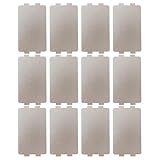 SECFOU 12 Stück Mikrowellen Glimmerplatten 11,6X6,5cm aus Hitzebeständigem Isoliermaterial Ersatzteile für Mikrowellenofen Hohlraumschutz