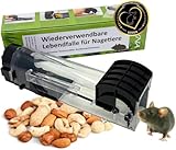 EKNA Lebendfalle Maus Mausefalle 4er-Set - mit Wasser Speicher, Köderbox & Ventilationsöffnungen - Mäuse Lebendfalle mit Quick Release Ausgang ohne Mäuse Kontakt (4X)