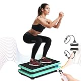 Vibrationsplatte, Vibrationsplattform für Fettverbrennung, Ganzkörpertraining, Vibrationsboard für Senioren, Frauen und Männer für Home, Großformatiges 58cm, 150kg Kapazität