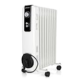 Ölheizkörper 9 Elemente Maximale Leistung 2.000 W Thermostat dimmbar 3 Heizleistungen: 800 W - 1200 W - 2000 W