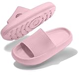 SCHLAPPY™ Original Badeschuhe für Damen&Herren, Nachhaltige Badelatschen&Hausschuhe, Vegan-Umweltfreundlich 100% Plastikfrei, Wolkenschuhe für Indoor/Outdoor, Wasserfest&Rutschfest (Rosa, 39)