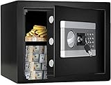 CLSDRZC, Feuerfeste wasserdichte Kabinetts feuerfeste, zweisicherheit Stahlsicherheitsschrank Geld mit Tastatur-LED-Indikator Digitale Kombination für Geld Jude