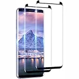 AssKdys Schutzfolie Panzerfolie für Samsung Galaxy S8 Plus Schutzglas,[9H Härte] [Keine Blasen] [Anti-Kratzen] [3D Curved] HD Gehärtetes Glas Displayschutz folie für Galaxy S8 Plus [2 Stück]