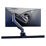 Flexibilität 17'-45' Einzelmonitorhalterung, Monitorarm aus Aluminium mit Gasfeder, Verstellbarer Ständer Reichweite(Grigio)