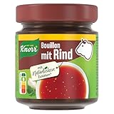 Knorr Bouillon mit Rind im Glas mit kräftigem Geschmack und natürlichen Zutaten 6,5 Liter