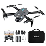 Ameta Drohne mit Kamera 4K für Erwachsene, S20 Lite FPV Drone für Anfänger, RC Quadrocopter mit Bürstenloser Motor, 36 min Flugzeit, Höhenhaltung, Kreisflug, Geschenk Spielzeug für Kinder (165 g)