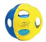 Nerf Dog Hundespielzeug LED Ball, grün/rot, 6cm