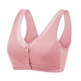 Plus Size BH vorne offene Schnalle ohne Bügel Spitzenweste BH Baumwolle Sportunterwäsche Damen Unterwäsche Sexy Set (C, D)
