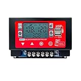 GNURBDILFO WIFI Bluetooth Solarladeregler 30A MPPT Regler mit LCD-Display Dual-USB-Unterstützung 12V/24V/36V/48V/60V