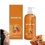 Papaya Oil-Control Moisturizing Shower Gel, Multi-Action Soap Face & Bodywash, Long-Lasting Fragrance Shower Gel, Gentle Daily Body Clean, Für Alle Hauttypen (1pcs)