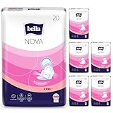 bella Damenbinden Nova mit Flügeln 6er Pack (6 x 20 Stück), saugstark und sanft